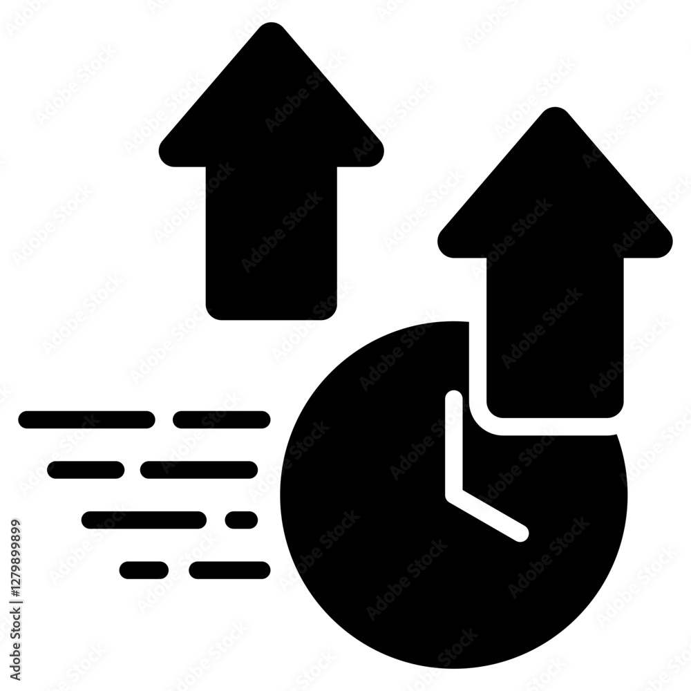 Acceleration Glyph Icon Acceleration Glyph Icon