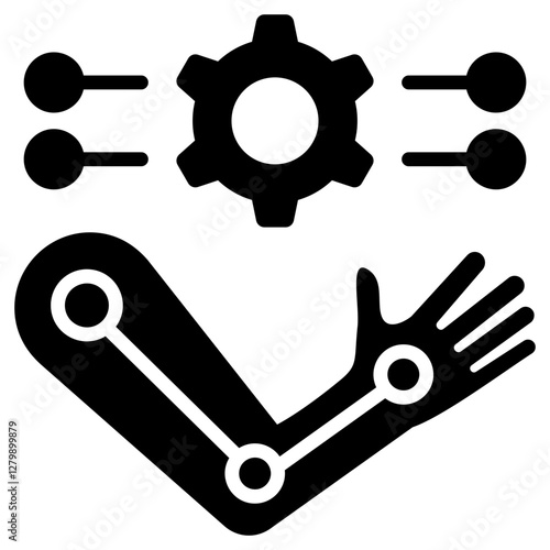 Biomechanical Glyph Icon