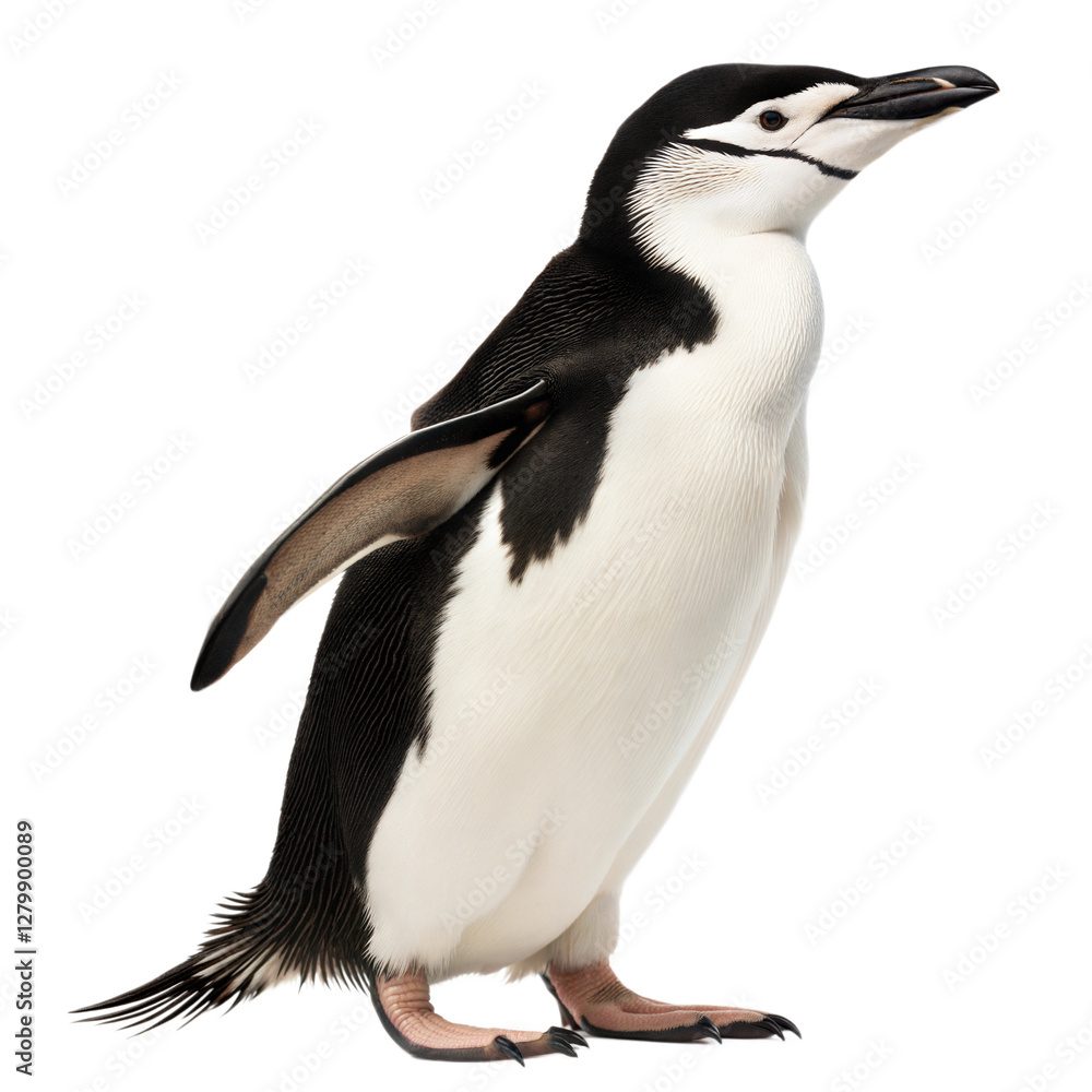Fototapeta premium Chinstrap Penguin AI Generated Image