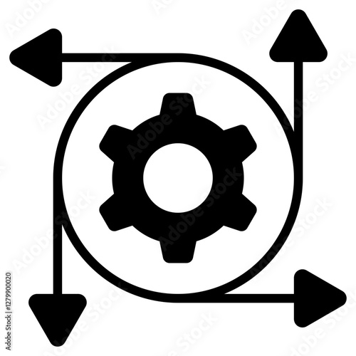 Flexibility Glyph Icon
