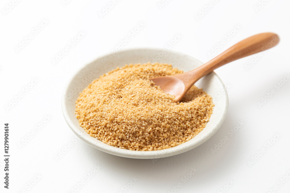 白背景に甜菜糖 白背景に甜菜糖