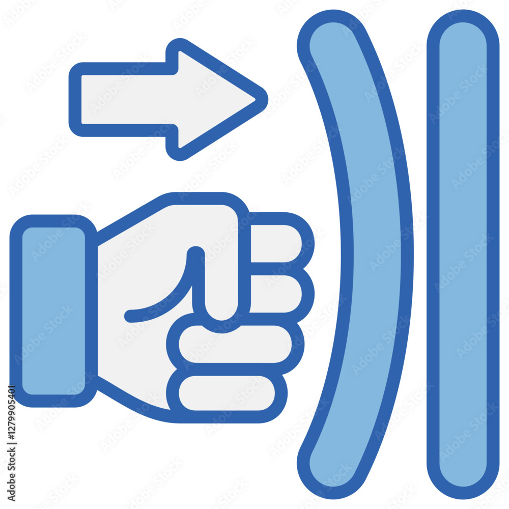 Force Blue White Icon