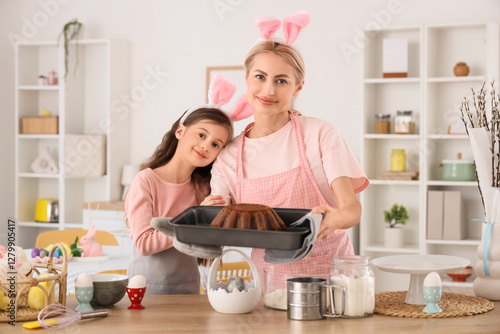 Mother and her daughter wit...