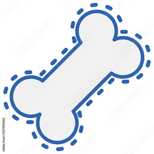 Bone Blue White Icon