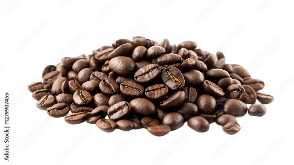 Obraz premium side view of coffee transparent isolated on white png