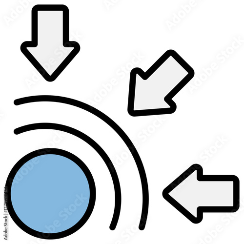 Resistance Blue Black Icon