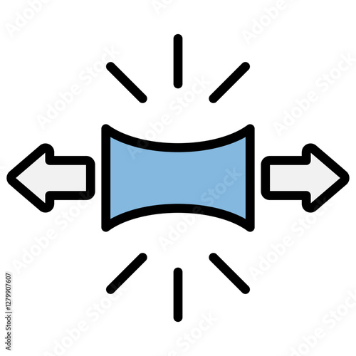 Tension Blue Black Icon