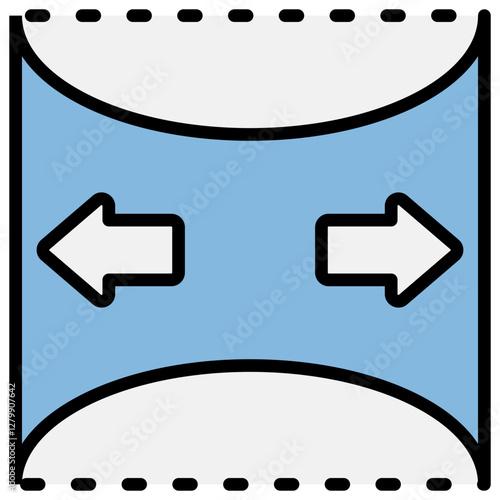 Deformation Blue Black Icon