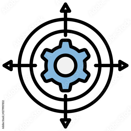 Impact Blue Black Icon