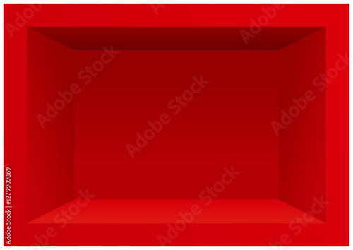 シンプルな箱型の背景フレーム