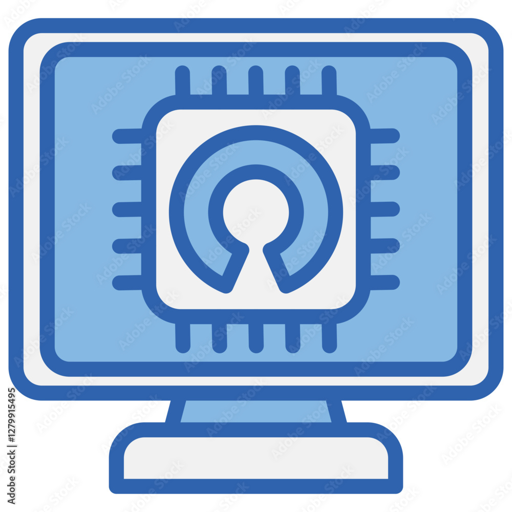 Open Hardware Blue White Icon Open Hardware Blue White Icon