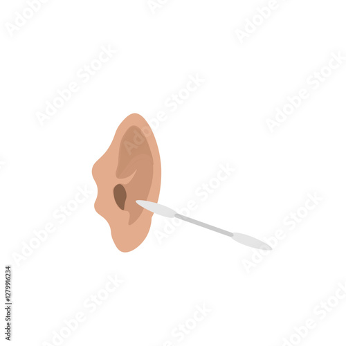 Ear and cleaning with ear stick