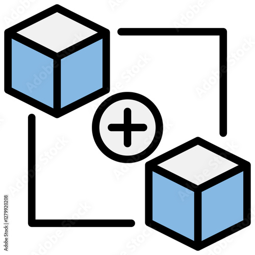 Cloning Blue Black Icon