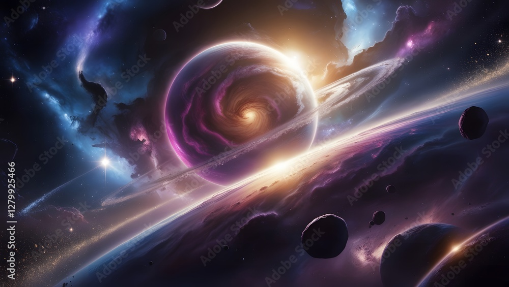 Obraz premium Galaxy, space, universe