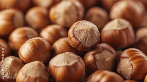 Wallpaper Mural Closeup image shows many hazelnuts piled on a table Torontodigital.ca
