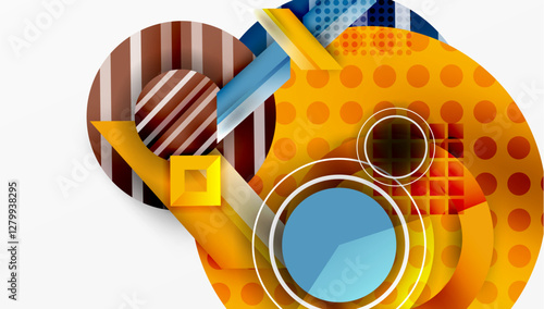 Dynamic complex geometric abstract background