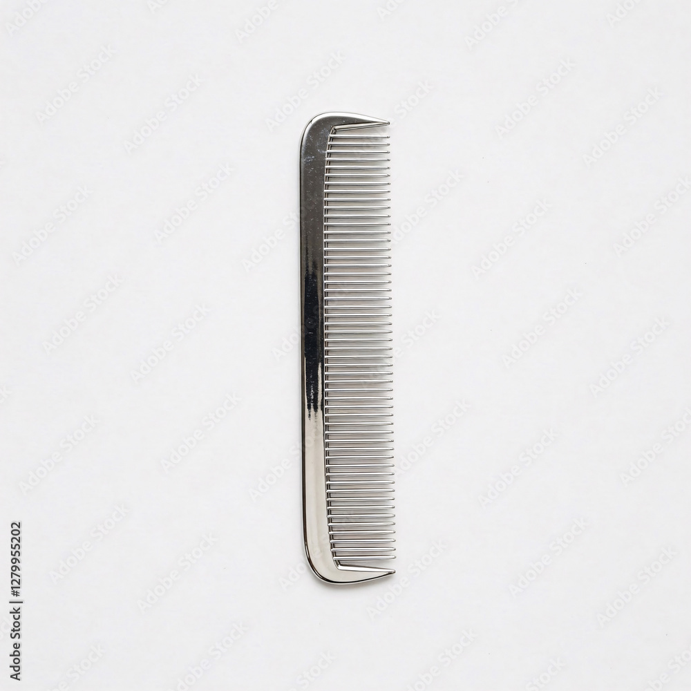 Hair comb isolated on a white background. 3d illustration front view Hair comb isolated on a white background. 3d illustration front view