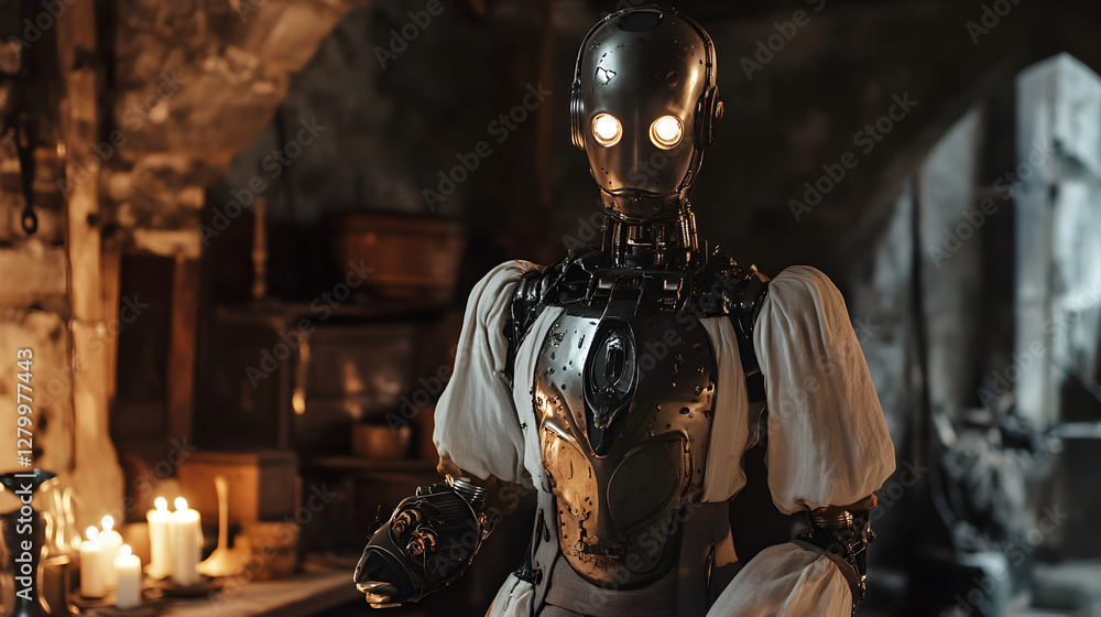 cybernetic angel with mechanical wings, standing before a grand, classical cityscape cybernetic angel with mechanical wings, standing before a grand, classical cityscape