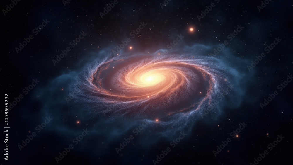 Spiral Galaxy, Cosmic Nebula, Space Art - Abstract and surreal imagery Spiral Galaxy, Cosmic Nebula, Space Art - Abstract and surreal imagery