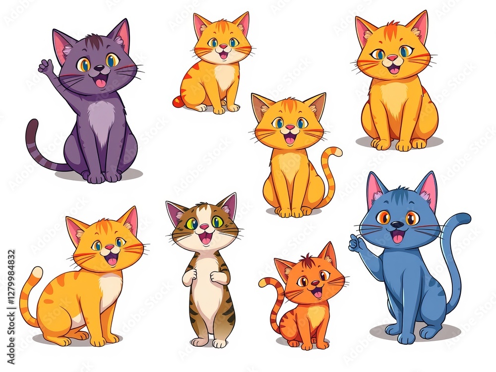 Adorable Group of Playful Kittens Engaging in Mischievous Activities in a Cozy Home Environment