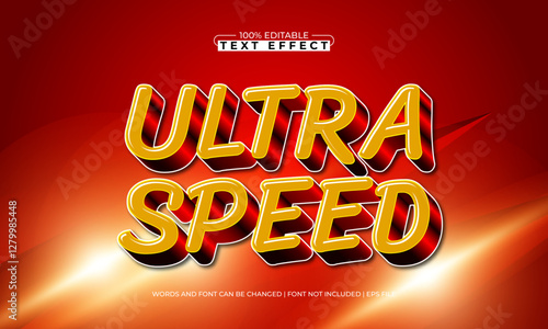 ultra speed editable text effect with a race and speed text style