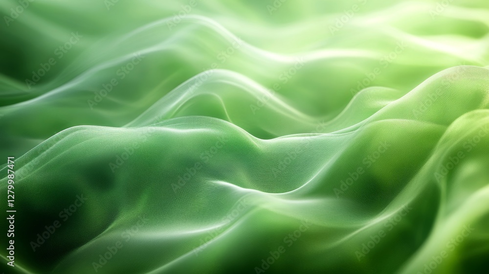 Obraz premium Abstract green background, Generative AI