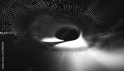 Digital tunnel, data stream, abstract background, technology concept