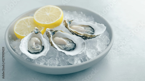 Gourmet Oyster Plate: A clo...