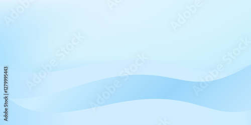 Abstract white wavy glowing lines on a blue background. Futuristic digital high-technology illustration abstract