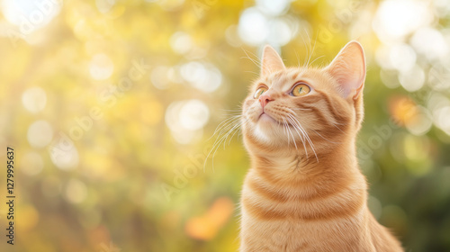 Golden Gaze: A ginger tabby...