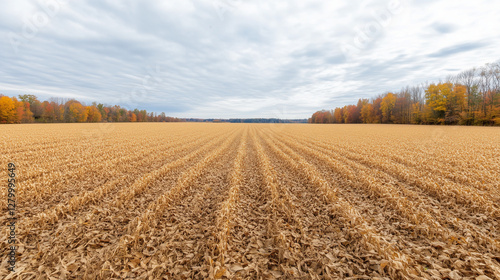 Golden Fields and Autumn Sk...
