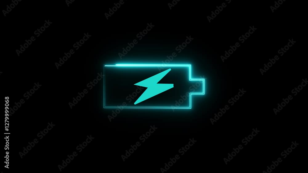 neon lightning bolt, glowing sign. Abstract neon bolt icon with circle on black background Glowing neon battery icon neon lightning bolt, glowing sign. Abstract neon bolt icon with circle on black background Glowing neon battery icon