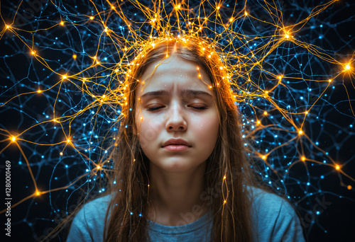 young girl with digital ene...