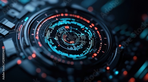 Wallpaper Mural Advanced Futuristic Blockchain Finance System with Holographic Data Visualization Interface  Digital dashboard with financial analytics cryptocurrency trading and investment portfolio monitoring Torontodigital.ca