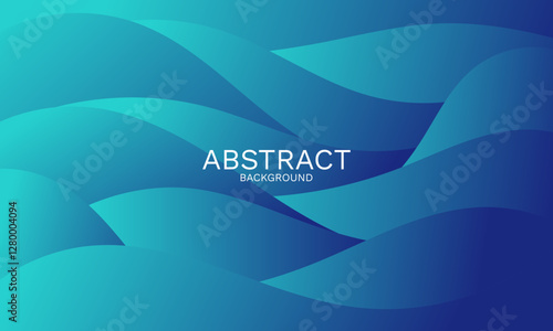 Dynamic wave gradient background with smooth transitions of blues