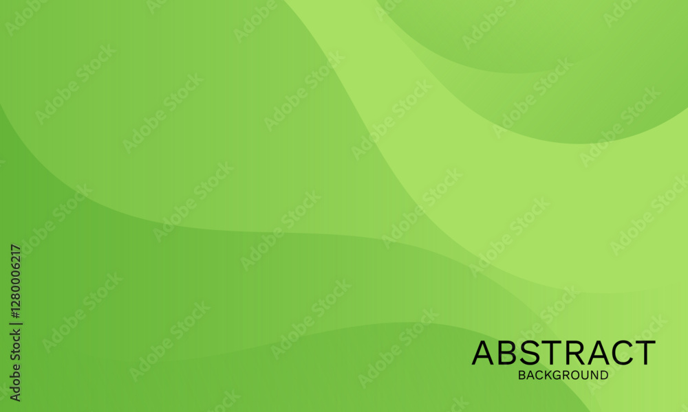 Obraz premium Green Gradient Wave Background