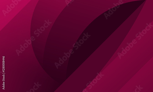Schilderij op canvas Elegant Pink Abstract Background with Smooth Dynamic Curves