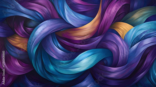 abstract background with colorful waves