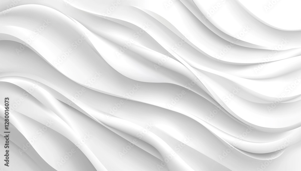 Flowing White Wavy Lines Pattern Flowing White Wavy Lines Pattern