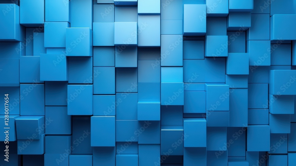 Abstract Blue Cubes Background for Modern Design Projects Abstract Blue Cubes Background for Modern Design Projects