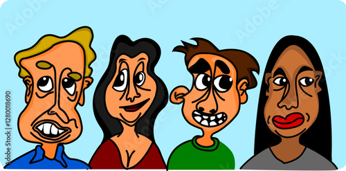 This is an illustration of some people