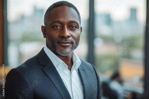 Confident Mature African American Businessman Portrait