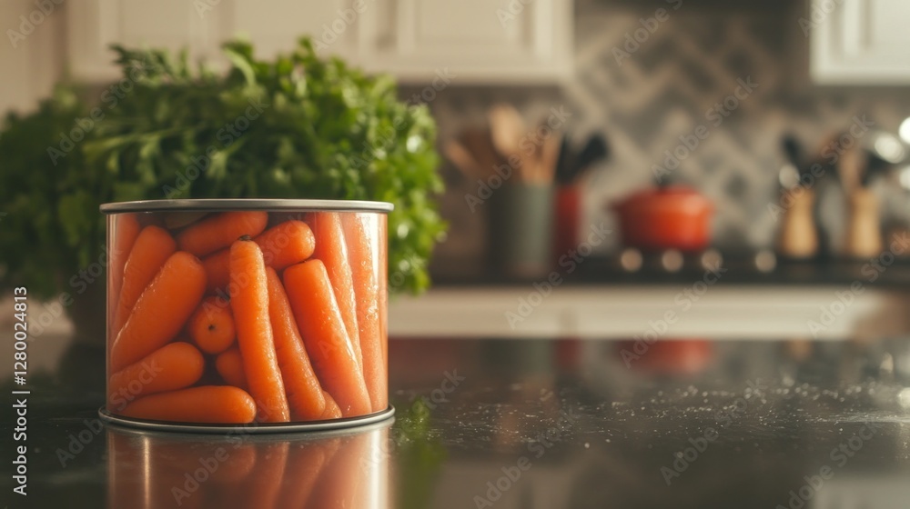 Fresh Carrots in a Kitchen Setting Fresh Carrots in a Kitchen Setting