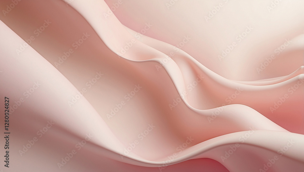 Fototapeta premium Soft Pink Lighting Gradient Blending into Creamy White, Warm and Inviting