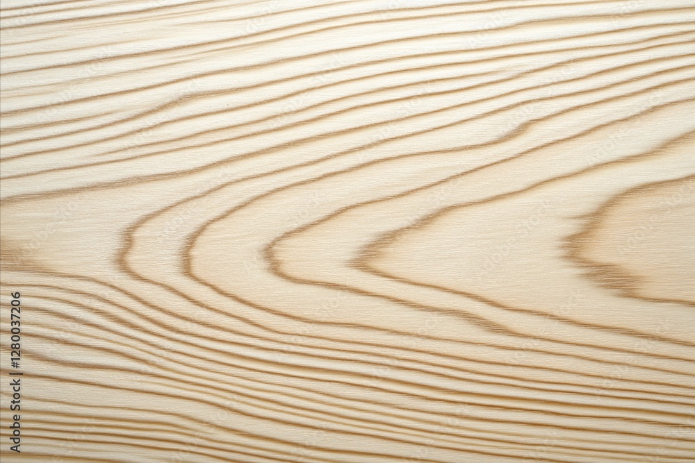 Naklejka premium Textured wooden surface showcasing natural grain patterns and light color variations in a soft and inviting appearance