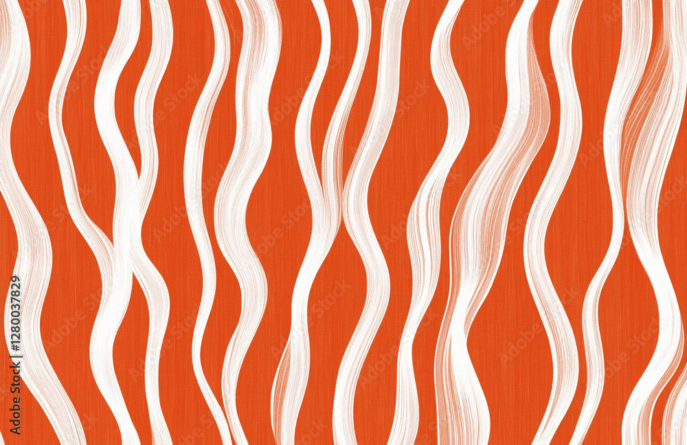 Bold Orange and White Geometric Pattern Bold Orange and White Geometric Pattern