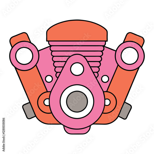 A motorcycle engine is a compact internal combustion engine, typically a two-stroke or four-stroke, designed for high power-to-weight ratios, providing acceleration and speed for two-wheeled vehicles.