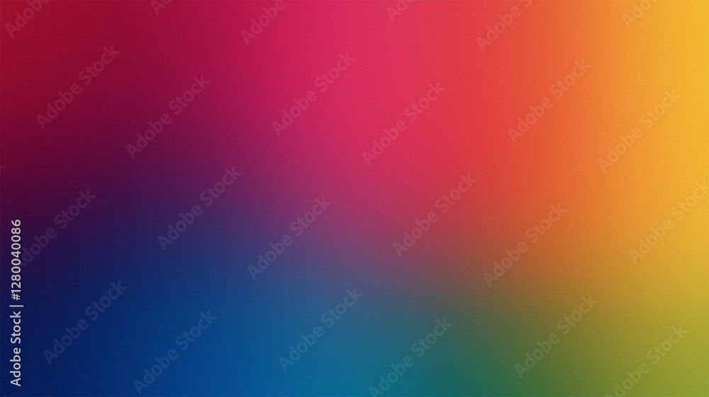 Obraz premium A vibrant gradient background transitioning smoothly through various colors, including red, pink, orange, yellow, green, blue, and purple.