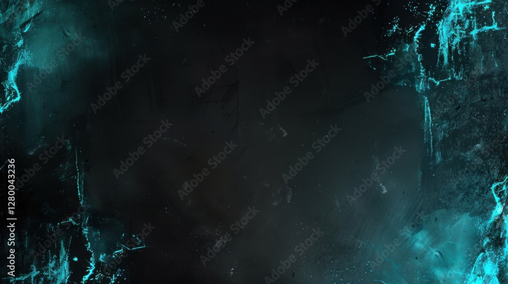 Obraz premium Dark Background with Textured Blue Edges