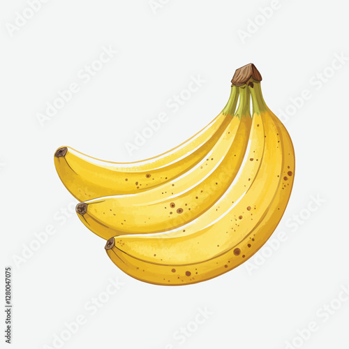 Discover a high-quality banana vector illustration with a bright yellow peel and realistic shading. Perfect for digital designs, icons, or food-themed graphics!
